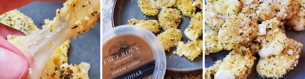 Baked Cheddar Curds | Face Rock Creamery