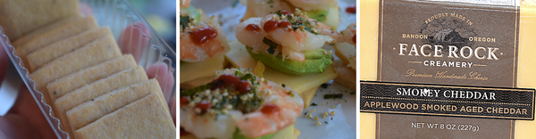 Smokey Cheddar Shrimp Stacks | Face Rock Creamery
