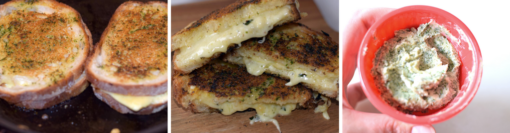 Double Garlic Grilled Cheese