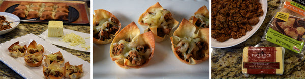 In Your Face Wonton Tacos | Face Rock Creamery