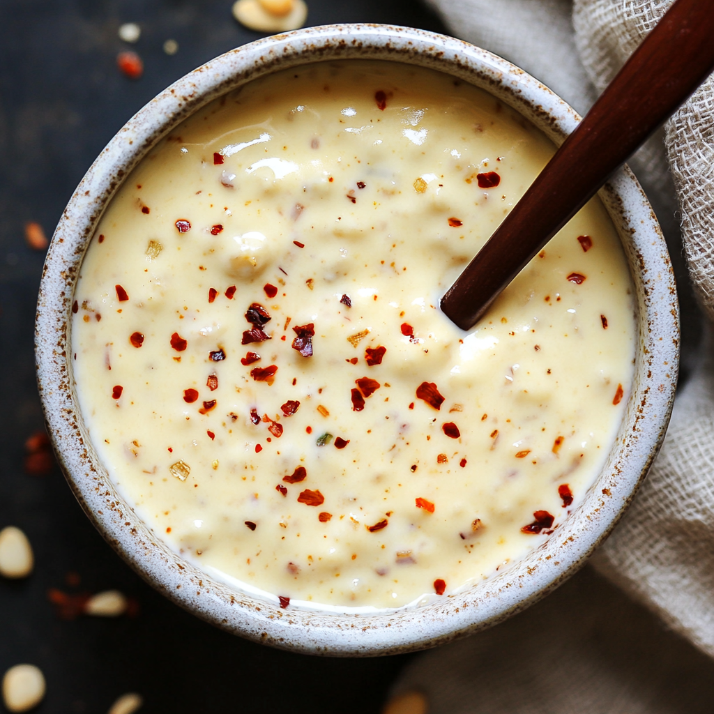 Face Rock Garlic Spicy Queso Dip