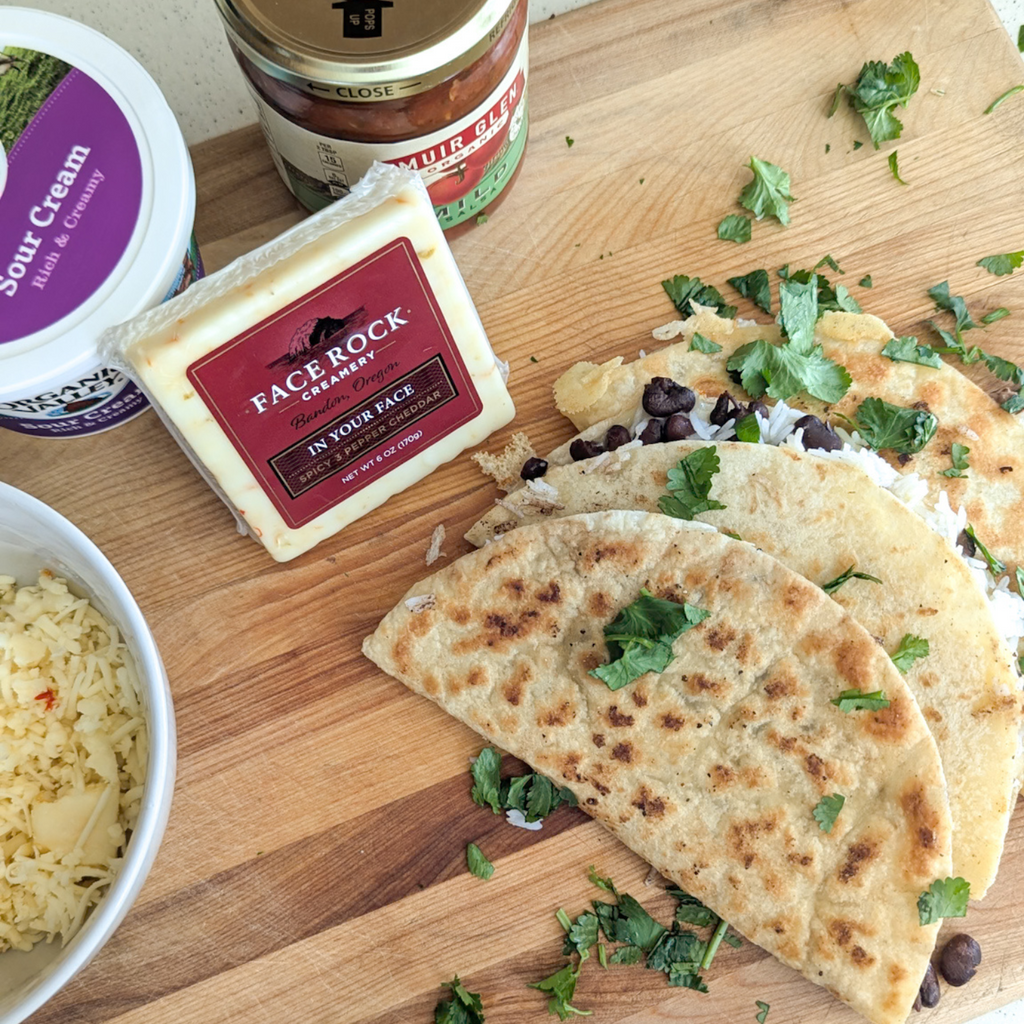 In Your Face Spicy Cheddar Quesadilla's