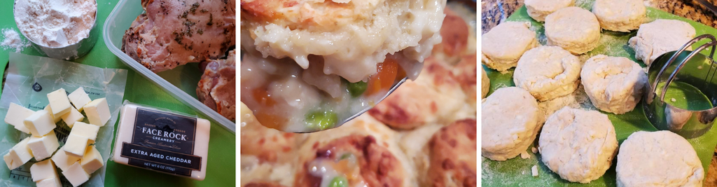 Extra Aged Cheddar Biscuit Topped Pot Pie