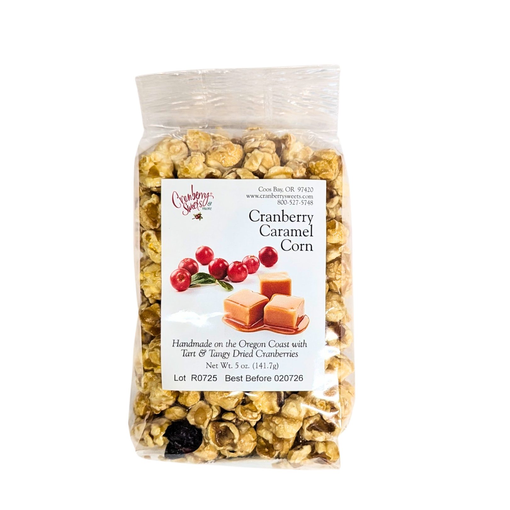 Cranberry Sweets Popcorn 5oz | Face Rock Creamery