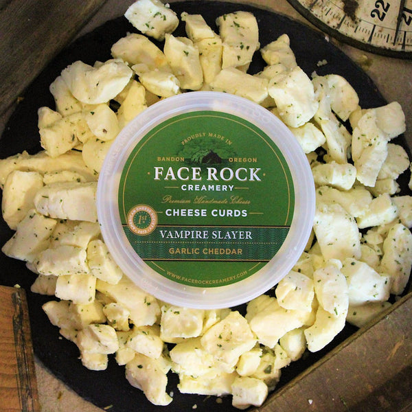 Vampire Slayer Garlic Curds 6oz | Face Rock Creamery